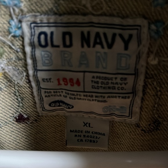 Old Navy beaded women’s jean jacket. Good condition used. - Picture 2 of 3